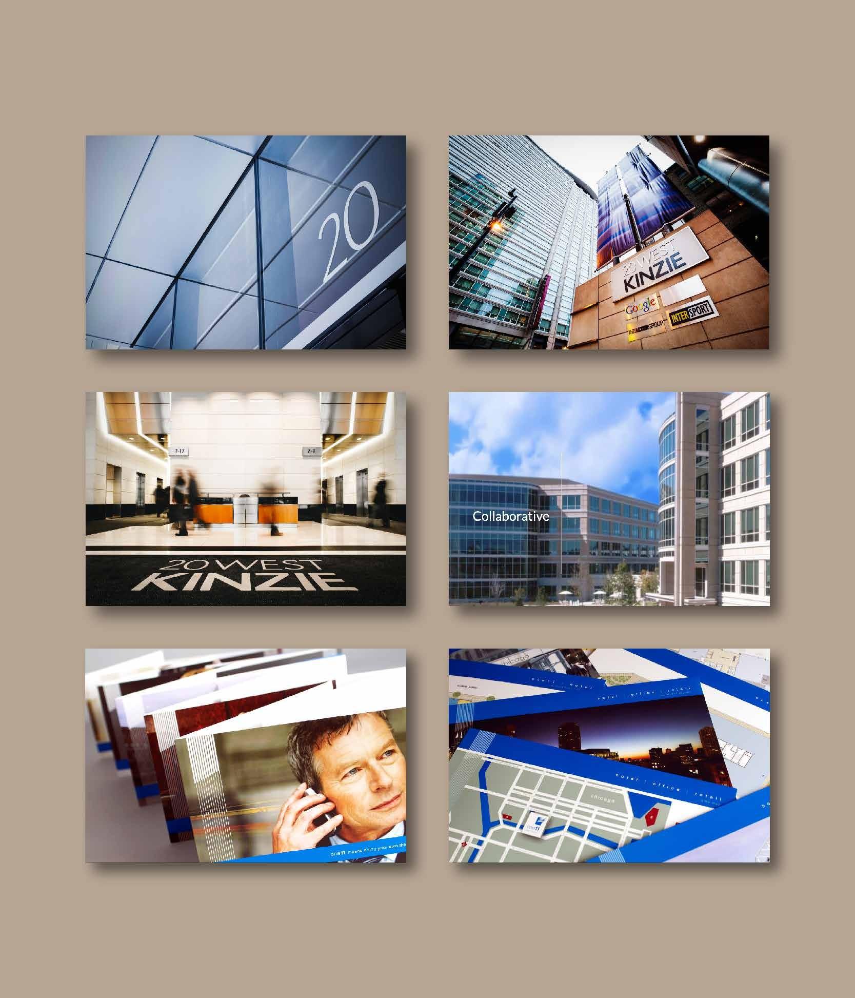 Images of Alter's various locations and brochures.