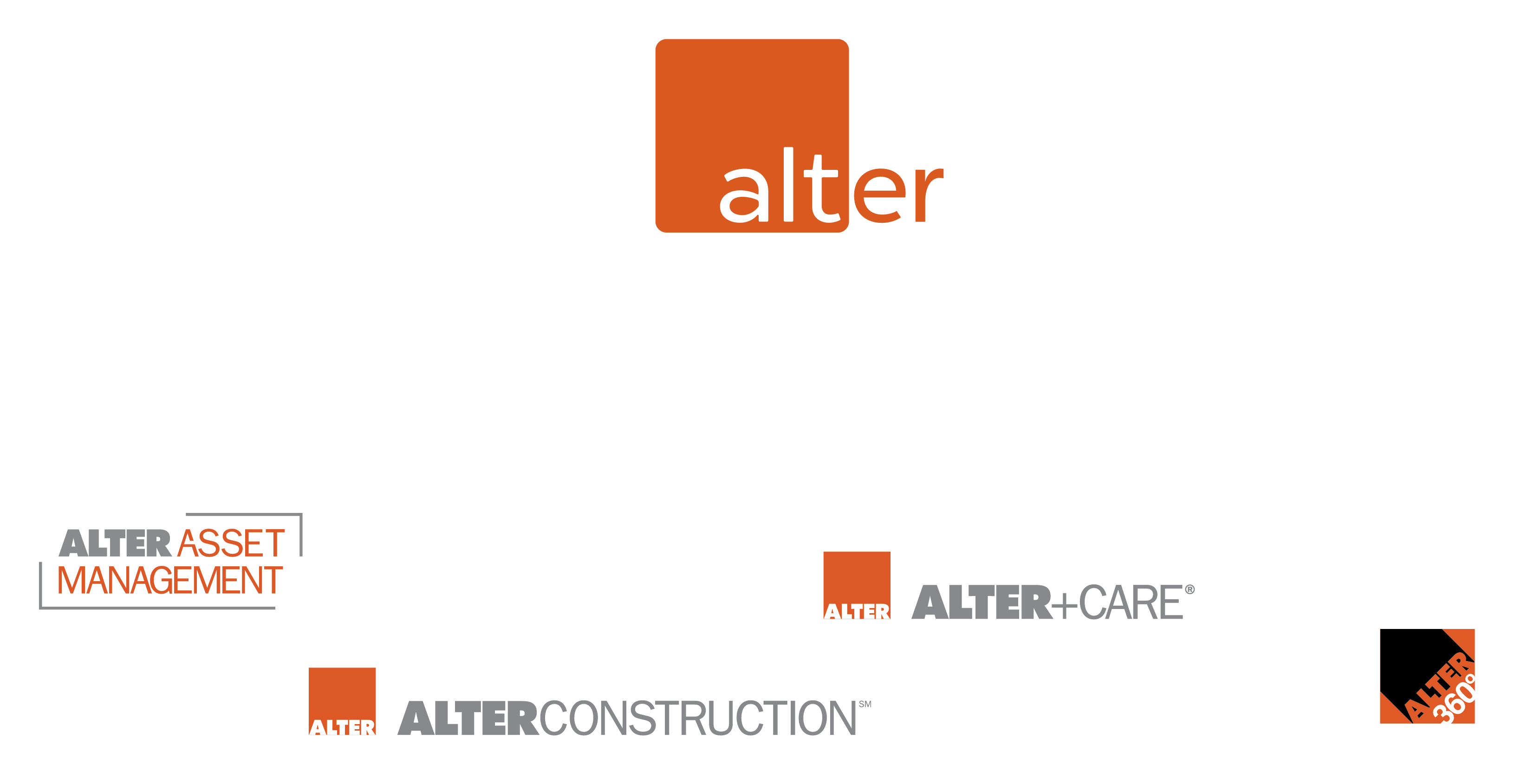 House of brands diagram of Alter and it's sub-brands.
