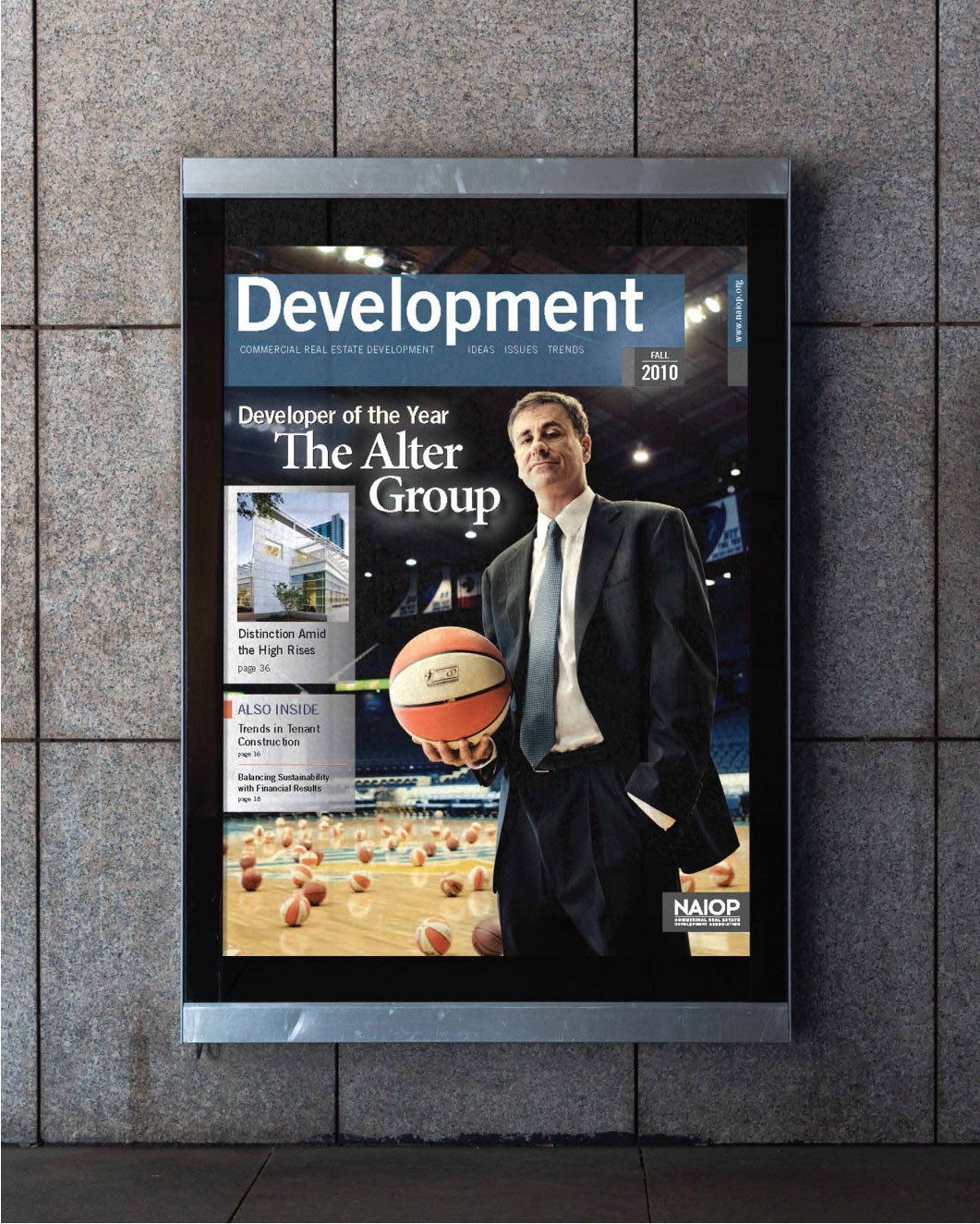 The Alter magazine cover in a lightbox display.