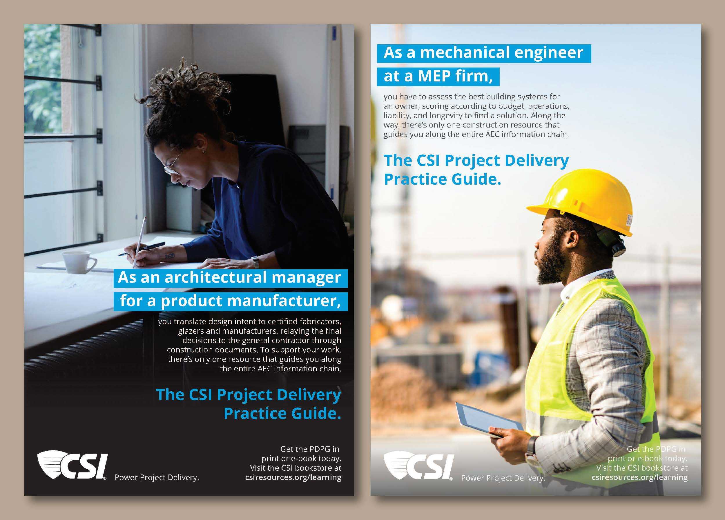 Print ads for the CSI PDPG manual.