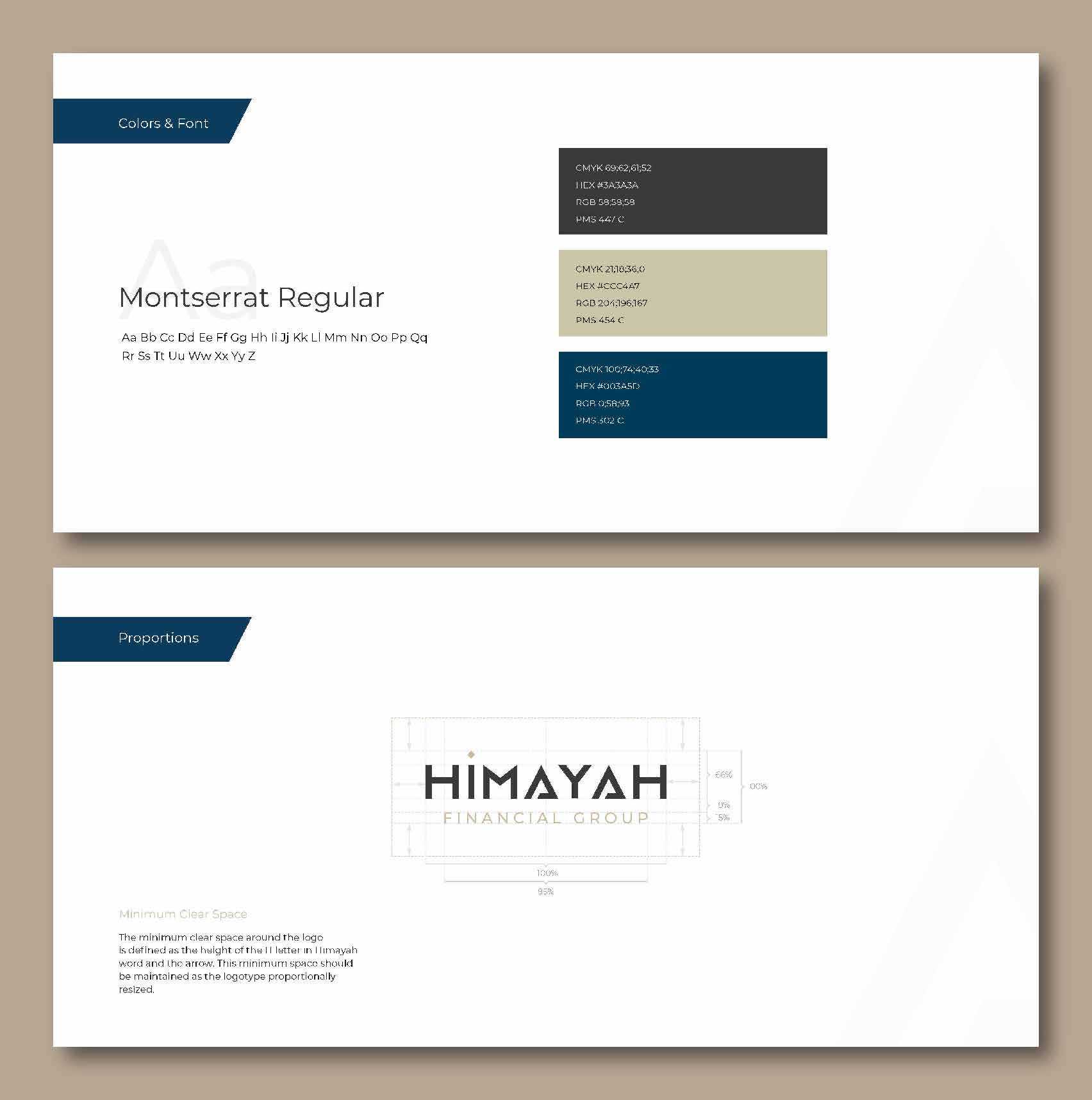 Logo guide for the Himayah logo.