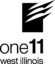 One 11 logo black